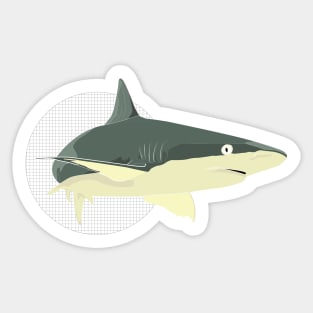 Animal Vignette: Shark Sticker